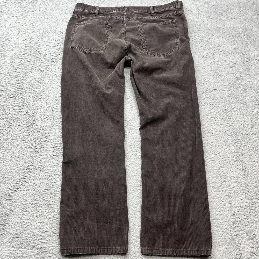J‎ Crew Corduroy Pants Mens 38x29 Chocolate Brown Slim Straight Chino Academia